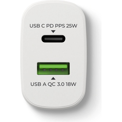 Prio Зарядно / адаптер USB-A / USB-C, 25 W (16236)