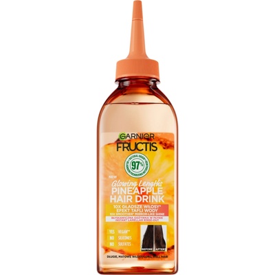 shumee Fructis Hair Drink Pineapple instantný lamelárny tekutý kondicionér pre matné vlasy 200 ml