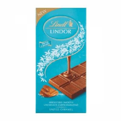 Шоколад Lindt lindor солен карамел 100гр