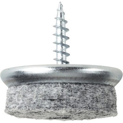 Walteco Filcový kluzák s vrutem, průměr 24mm, šedý, 4ks , 84990 – Zbozi.Blesk.cz
