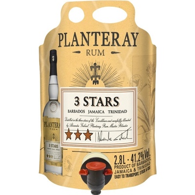 Planteray 3 Stars Ecopouch 41,2% 2,8 l (čistá fľaša)