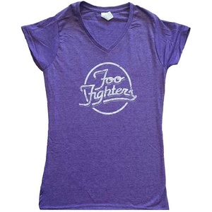 Foo Fighters Text Logo (Ex-Tour) Purple M Дамски Риза (FOOTS57LPU02)