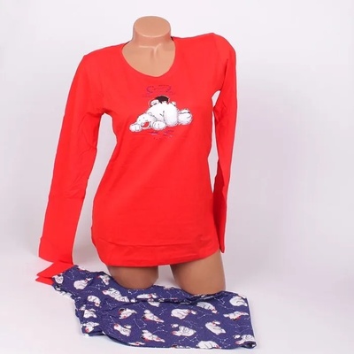 Пижама в червено и синьо с картинка на мечета