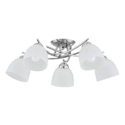 Полилей за повърхностен монтаж SEVA 5xE27/15W/230V лъскав хром (ALF63252)