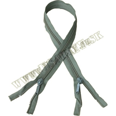 ZIPS OBOJSMERNÝ (2 CESTNÝ) PLAST. 85,0 CM - OLIV ZELENÁ