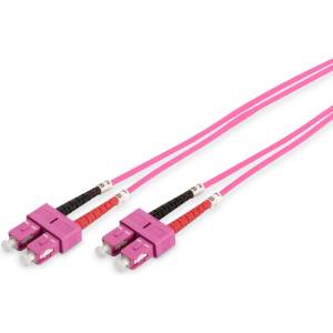 Conneu SC-SC дуплексна пач корда, мултимод OM4, 3 мм. , виолетова, Conneu (5.0 м) (CNFJ-SCSCOM4DVT3mm-5)