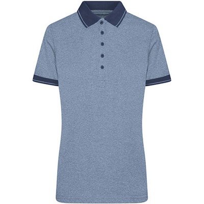 James&Nicholson Dámska polokošeľa JN705 Blue Melange