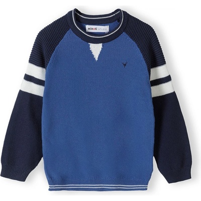 Minoti Пуловер синьо, размер 80-86