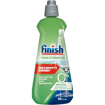 Finish изплакваща течност за съдомиялна машина, 400мл, 80 изплаквания, Rinse & Shine aid