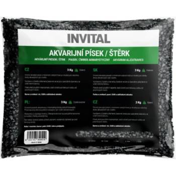 INVITAL Аквариумен пясък черен 2-4 мм 3 кг