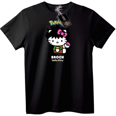 NOONEBRAND Тениска Pokémon x Hello Kitty Brock - 4XL, Black