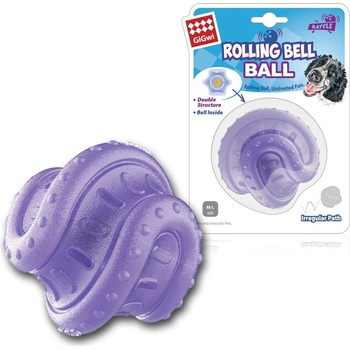 GiGwi loptička Rolling Bell Ball 7,5 cm