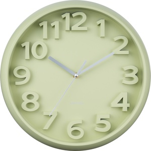 Karlsson Elevated Classic Numbers стенен часовник, пастелно зелен (KA6052GR)