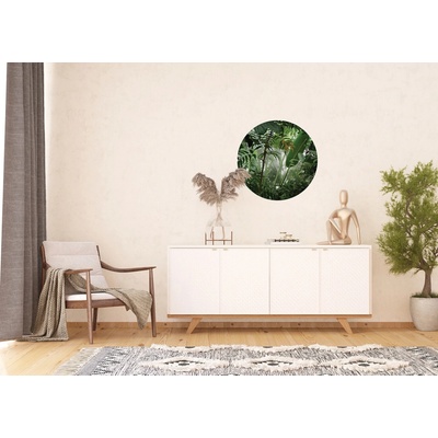 AG Design CR3213 Samolepicí dekorace kulatá, Jungle rozměry, 70 x 70 cm