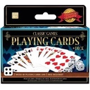 Klasické hry 2 balíčky hracích kariet a 5 kociek