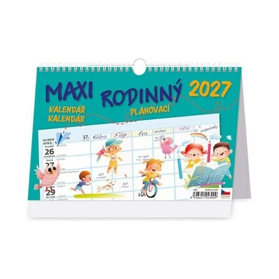 Maxi rodinný plánovací stolní Helma 2027