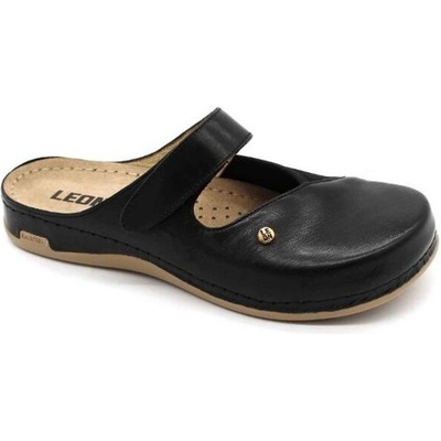 Vlnka dámské kožené nazouváky na hallux Leontýna černá