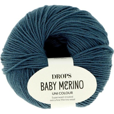 Drops Baby Merino UNI 42 tmavě modrá jeans