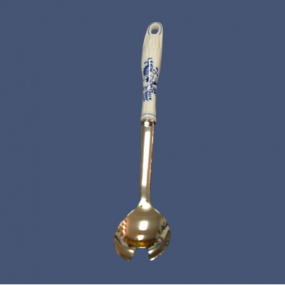 Cibulák Vidlička na šalát závesná reliéfna 32 cm Originálny Český Porcelán Dubí