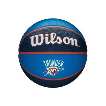 Wilson Баскетболна Топка Wilson Nba Team Tribute Okc Син Естествен каучук (Размер 7)