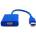 DeTech Преходник DeTech, от USB 3.0 A(м) към VGA(ж), син (DF18164)