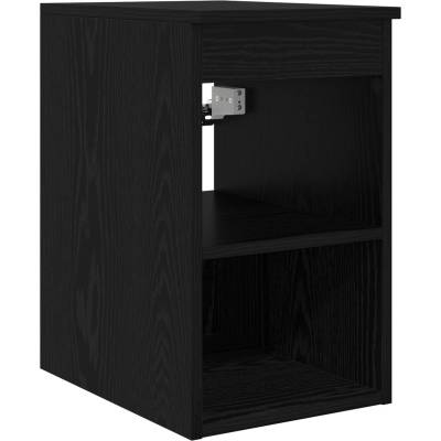 vidaXL Банков шкаф Междинен Черен дъб 30 x 44, 5 x 50 см (890351)