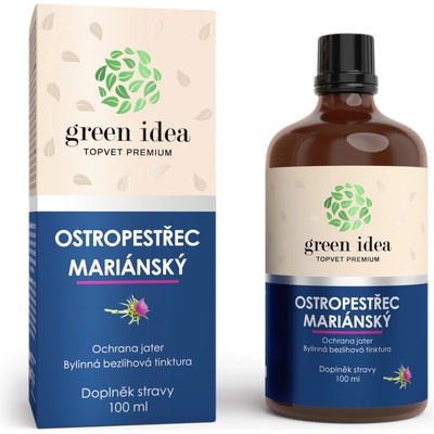 Topvet Green Idea Pestrec mariánsky bezliehová tinktúra 100 ml