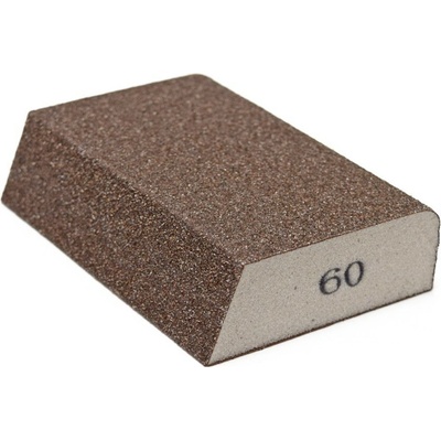 Brusná houbička 100x70x25mm P60 zkosená, s rohovým rádiusem KN-BNK060