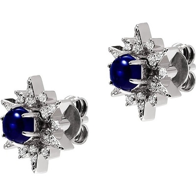 Emporio Armani strieborné náušnice s kubickými zirkónmi hviezda EG3603040