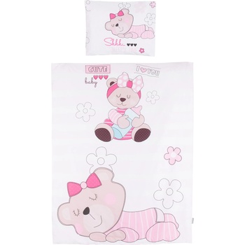 Chipolino Спален комплект Chipolino - Розово мече, 5 части (SPCET502402)