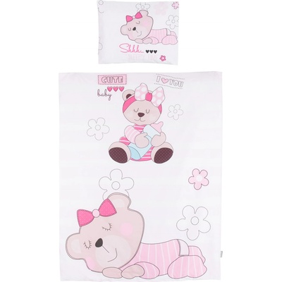 Chipolino Спален комплект Chipolino - Розово мече, 5 части (SPCET502402)