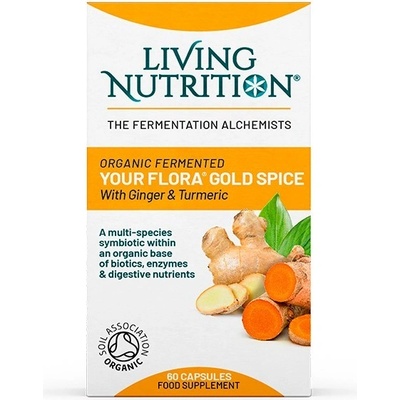Living Nutrition Fermentovaná synbiotika Goldspice 60 ks