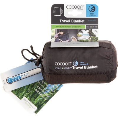 Cocoon Завивка Cocoon Insect Shield Travel Blanket Blanket - Kalahari Brown - размер 180 x 140 cm (558-0258-0111)