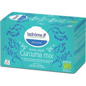 Ladrome Laboratoire Чай с джинджифил и куркума БИО, 20 филтърни пакетчета (106068 ll)