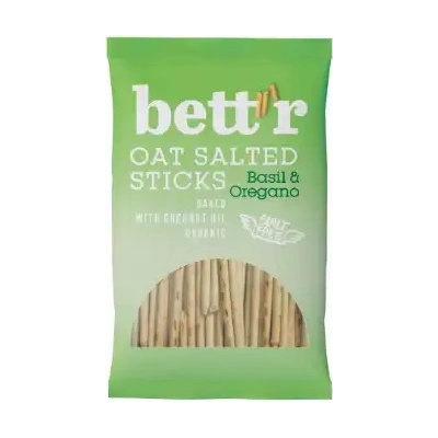 Bett´r Bio ovesné solené tyčinky Bazalka a Oregano 50 g