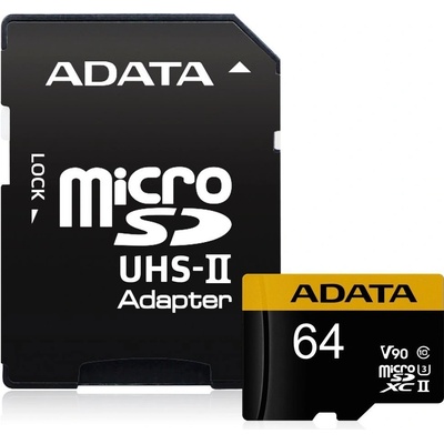 ADATA microSDXC 64 GB UHS-II U3 AUSDX64GUII3CL10-CA1