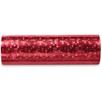PartyDeco Serpentiny holografické červené