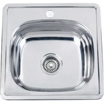 Mixxus z5050-06-160e (satin) кухненска мивка от неръждаема стомана (10026) Мивка за вграждане
