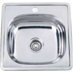 Mixxus z5050-06-160e (satin) кухненска мивка от неръждаема стомана (10026) Мивка за вграждане