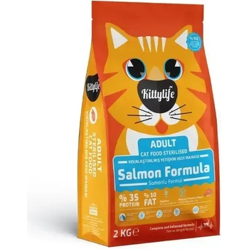 Image 1 of Normpati Храна за Кастрирани Котки KITTYLIFE STERILISED Сьомга 2кг (KITTYLIFE CAT ADULT STERILISED with SALMON & RICE)