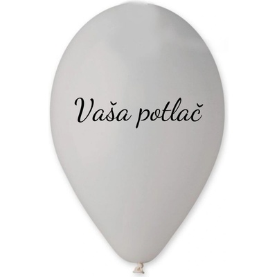 Svet balonku Balónik s textom Sivý 26 cm