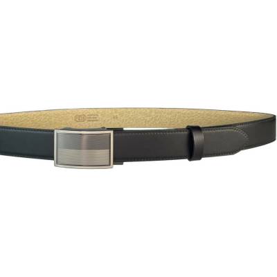 Belts 35-020-A3 pánský kožený pásek černý