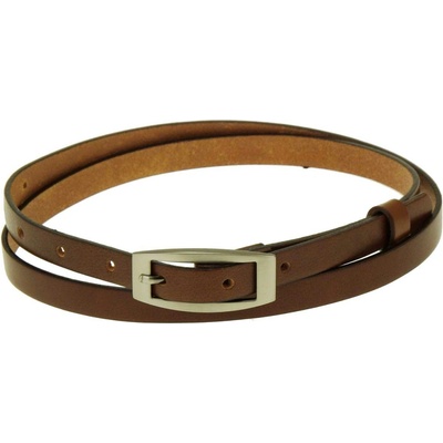 Penny Belts dámský kožený opasek Hnědá