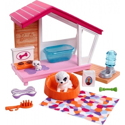 Barbie mini herní set s mazlíčkem 1 psí bouda