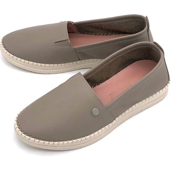 Looke Dámské kožené mokasíny DL1192-34 hnědé