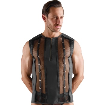 Svenjoyment Emphasising Sleeveless Net Shirt 2162059 Black L