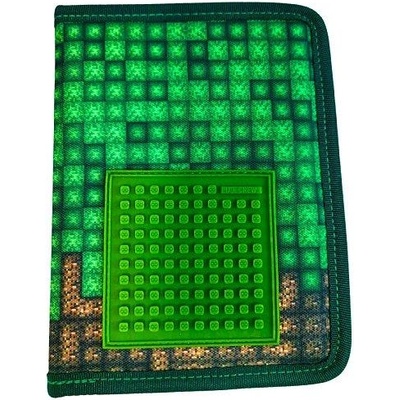 PIXIE CREW Едноетажен несесер, зелен, Mine&Craft 50 пиксела