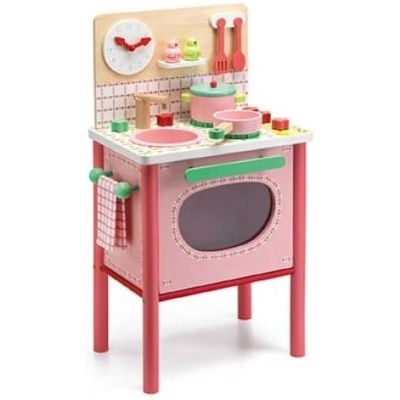DJECO - Дървена детска кухня - Кухнята на Лила (DJ06504)