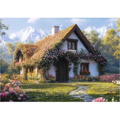 Dino - Puzzle Cottage in the valley - 100 piese