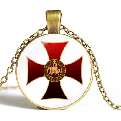 Origoska Řetízek kříž templářů ST02 bronzová